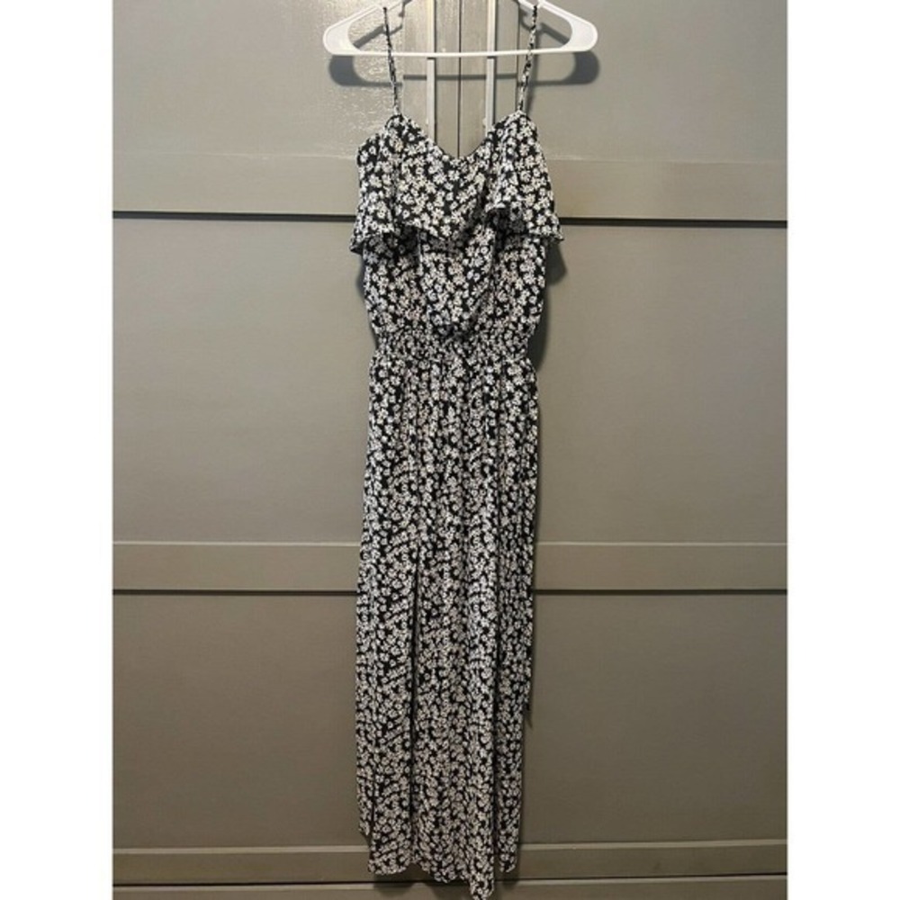 Heartsoul Womens Small Multi-Color Floral 100% Polyester Pant Jumpsuit-Sz Small